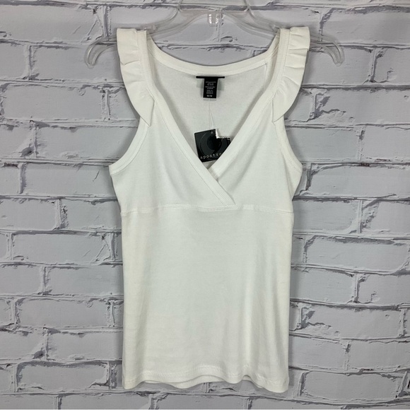 Apostrophe Ribbed Tank Tee, Size M - Picture 8 of 11